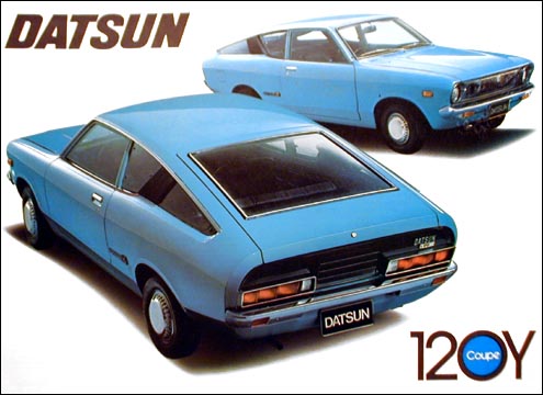  especially the tail lights looks a lot like the Datsun 120Y